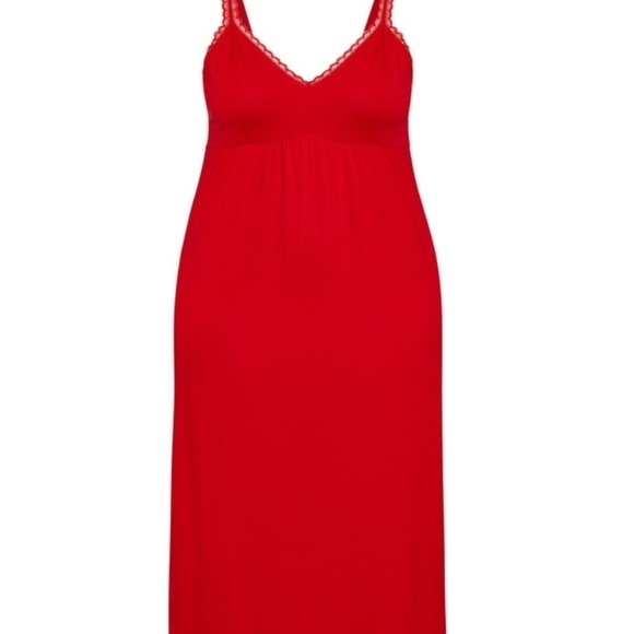 Lace Trim Maxi Sleep
Dress - red - Picture 3 of 6